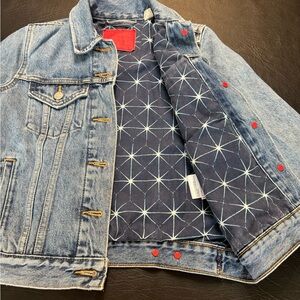 Levi’s Red Label Trucker Jacket with unique geometric lining XS